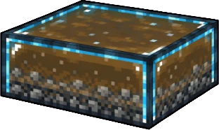 Gravel settling at the bottom of murky water